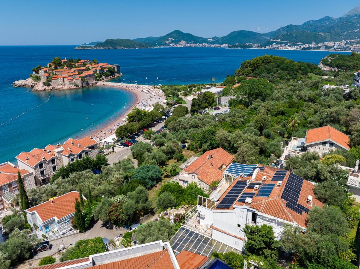 Sun Rose Apartments Sveti Stefan Exterior foto